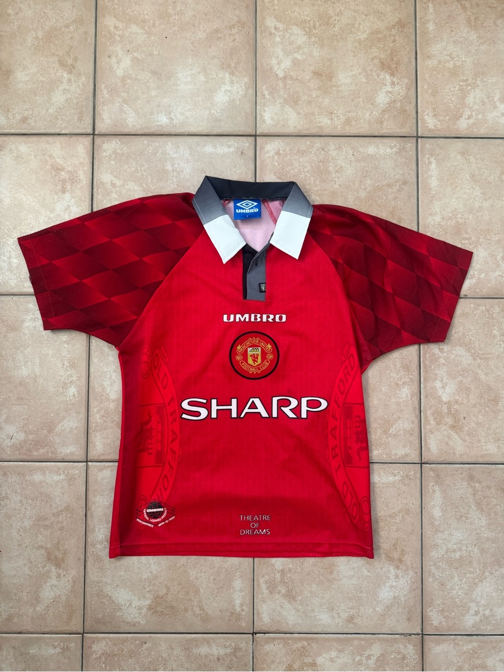 Manchester United 1996/1998 Home Jersey YOUTH L Vintage Umbro Authentic RARE